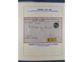 1885/99, umfangreiche Krain Briefsammlung mit über 140 Briefen und Karten, viele Mehrfach- und Mischfrankaturen sowie weitere