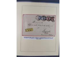 1885/99, umfangreiche Krain Briefsammlung mit über 140 Briefen und Karten, viele Mehrfach- und Mischfrankaturen sowie weitere