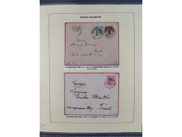 1885/99, umfangreiche Krain Briefsammlung mit über 140 Briefen und Karten, viele Mehrfach- und Mischfrankaturen sowie weitere