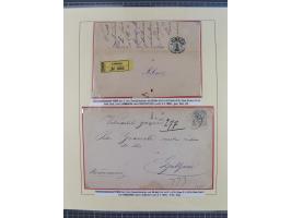 1885/99, umfangreiche Krain Briefsammlung mit über 140 Briefen und Karten, viele Mehrfach- und Mischfrankaturen sowie weitere