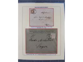 1885/99, umfangreiche Krain Briefsammlung mit über 140 Briefen und Karten, viele Mehrfach- und Mischfrankaturen sowie weitere