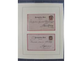 1885/99, umfangreiche Krain Briefsammlung mit über 140 Briefen und Karten, viele Mehrfach- und Mischfrankaturen sowie weitere