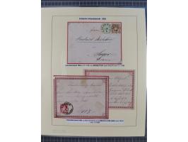 1885/99, umfangreiche Krain Briefsammlung mit über 140 Briefen und Karten, viele Mehrfach- und Mischfrankaturen sowie weitere