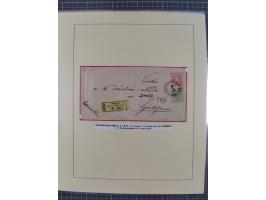 1885/99, umfangreiche Krain Briefsammlung mit über 140 Briefen und Karten, viele Mehrfach- und Mischfrankaturen sowie weitere