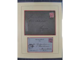 1885/99, umfangreiche Krain Briefsammlung mit über 140 Briefen und Karten, viele Mehrfach- und Mischfrankaturen sowie weitere