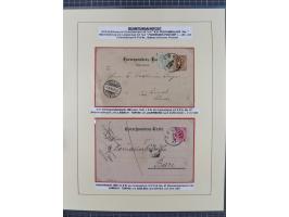 1885/99, umfangreiche Krain Briefsammlung mit über 140 Briefen und Karten, viele Mehrfach- und Mischfrankaturen sowie weitere