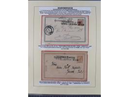 1885/99, umfangreiche Krain Briefsammlung mit über 140 Briefen und Karten, viele Mehrfach- und Mischfrankaturen sowie weitere