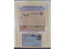 1885/99, umfangreiche Krain Briefsammlung mit über 140 Briefen und Karten, viele Mehrfach- und Mischfrankaturen sowie weitere