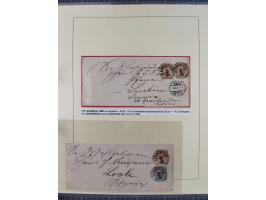 1885/99, umfangreiche Krain Briefsammlung mit über 140 Briefen und Karten, viele Mehrfach- und Mischfrankaturen sowie weitere