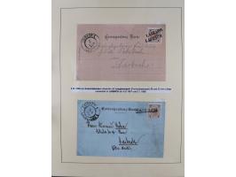 1885/99, umfangreiche Krain Briefsammlung mit über 140 Briefen und Karten, viele Mehrfach- und Mischfrankaturen sowie weitere