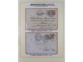 1885/99, umfangreiche Krain Briefsammlung mit über 140 Briefen und Karten, viele Mehrfach- und Mischfrankaturen sowie weitere