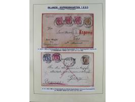 1885/99, umfangreiche Krain Briefsammlung mit über 140 Briefen und Karten, viele Mehrfach- und Mischfrankaturen sowie weitere