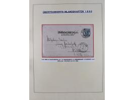 1885/99, umfangreiche Krain Briefsammlung mit über 140 Briefen und Karten, viele Mehrfach- und Mischfrankaturen sowie weitere