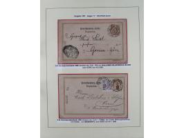 1885/99, umfangreiche Krain Briefsammlung mit über 140 Briefen und Karten, viele Mehrfach- und Mischfrankaturen sowie weitere