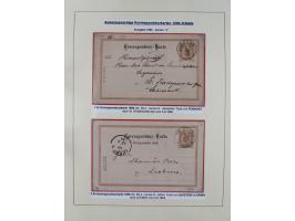 1885/99, umfangreiche Krain Briefsammlung mit über 140 Briefen und Karten, viele Mehrfach- und Mischfrankaturen sowie weitere