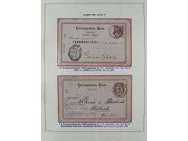 1885/99, umfangreiche Krain Briefsammlung mit über 140 Briefen und Karten, viele Mehrfach- und Mischfrankaturen sowie weitere
