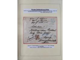 1885/99, umfangreiche Krain Briefsammlung mit über 140 Briefen und Karten, viele Mehrfach- und Mischfrankaturen sowie weitere