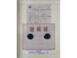 1885/99, umfangreiche Krain Briefsammlung mit über 140 Briefen und Karten, viele Mehrfach- und Mischfrankaturen sowie weitere