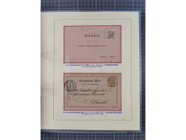 1850/95 (ca.), umfangreiche Stempelsammlung mit über 150 Briefen und Karten, Schwerpunkt Farbstempeln, dabei u.a. Mi.-Nr. 4X 