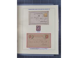 1850/95 (ca.), umfangreiche Stempelsammlung mit über 150 Briefen und Karten, Schwerpunkt Farbstempeln, dabei u.a. Mi.-Nr. 4X 