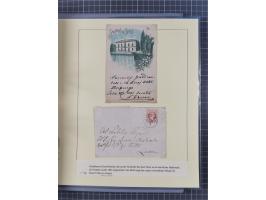 1850/95 (ca.), umfangreiche Stempelsammlung mit über 150 Briefen und Karten, Schwerpunkt Farbstempeln, dabei u.a. Mi.-Nr. 4X 