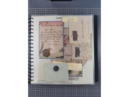 1858/1919 (ca.), interessante Zierbriefsammlung mit über 100 Briefen und Karten, dabei Firmenbriefe und Privatganzsachen, meh