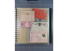 1858/1919 (ca.), interessante Zierbriefsammlung mit über 100 Briefen und Karten, dabei Firmenbriefe und Privatganzsachen, meh