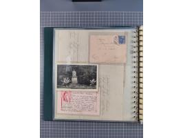 1858/1919 (ca.), interessante Zierbriefsammlung mit über 100 Briefen und Karten, dabei Firmenbriefe und Privatganzsachen, meh