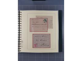 1858/1919 (ca.), interessante Zierbriefsammlung mit über 100 Briefen und Karten, dabei Firmenbriefe und Privatganzsachen, meh