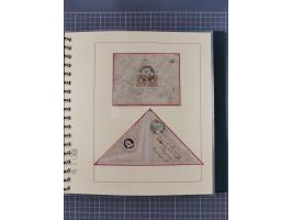 1858/1919 (ca.), interessante Zierbriefsammlung mit über 100 Briefen und Karten, dabei Firmenbriefe und Privatganzsachen, meh