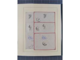 1858/1919 (ca.), interessante Zierbriefsammlung mit über 100 Briefen und Karten, dabei Firmenbriefe und Privatganzsachen, meh