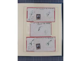 1858/1919 (ca.), interessante Zierbriefsammlung mit über 100 Briefen und Karten, dabei Firmenbriefe und Privatganzsachen, meh