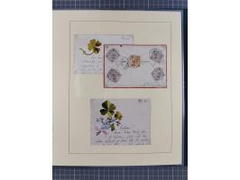 1858/1919 (ca.), interessante Zierbriefsammlung mit über 100 Briefen und Karten, dabei Firmenbriefe und Privatganzsachen, meh