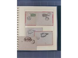 1858/1919 (ca.), interessante Zierbriefsammlung mit über 100 Briefen und Karten, dabei Firmenbriefe und Privatganzsachen, meh