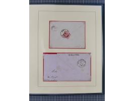 1858/1919 (ca.), interessante Zierbriefsammlung mit über 100 Briefen und Karten, dabei Firmenbriefe und Privatganzsachen, meh