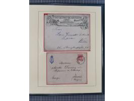 1858/1919 (ca.), interessante Zierbriefsammlung mit über 100 Briefen und Karten, dabei Firmenbriefe und Privatganzsachen, meh