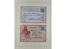 1858/1919 (ca.), interessante Zierbriefsammlung mit über 100 Briefen und Karten, dabei Firmenbriefe und Privatganzsachen, meh