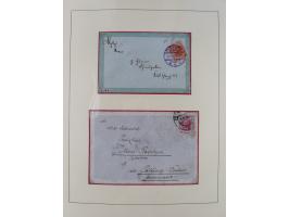 1858/1919 (ca.), interessante Zierbriefsammlung mit über 100 Briefen und Karten, dabei Firmenbriefe und Privatganzsachen, meh