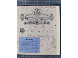 1858/1919 (ca.), interessante Zierbriefsammlung mit über 100 Briefen und Karten, dabei Firmenbriefe und Privatganzsachen, meh