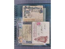 1858/1919 (ca.), interessante Zierbriefsammlung mit über 100 Briefen und Karten, dabei Firmenbriefe und Privatganzsachen, meh