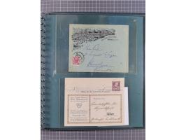 1858/1919 (ca.), interessante Zierbriefsammlung mit über 100 Briefen und Karten, dabei Firmenbriefe und Privatganzsachen, meh