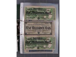 ALLE WELT: 1898/1984 ca., über 300 Banknoten, u.a Deutsches Reich, sowie Notgeld, II-III