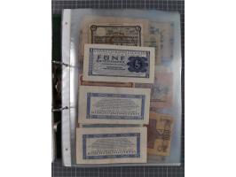 ALLE WELT: 1898/1984 ca., über 300 Banknoten, u.a Deutsches Reich, sowie Notgeld, II-III