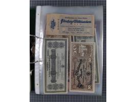 ALLE WELT: 1898/1984 ca., über 300 Banknoten, u.a Deutsches Reich, sowie Notgeld, II-III