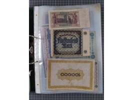 ALLE WELT: 1898/1984 ca., über 300 Banknoten, u.a Deutsches Reich, sowie Notgeld, II-III