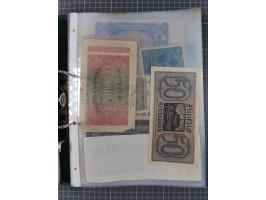 ALLE WELT: 1898/1984 ca., über 300 Banknoten, u.a Deutsches Reich, sowie Notgeld, II-III