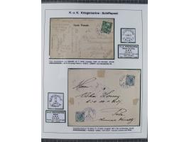 1901/18, Kriegsmarine Schiffspost, reichhaltige Ausstellungs-Sammlung mit über 80 Briefen und Karten, bessere Stücke dabei mi
