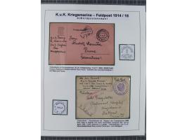 1901/18, Kriegsmarine Schiffspost, reichhaltige Ausstellungs-Sammlung mit über 80 Briefen und Karten, bessere Stücke dabei mi