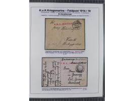 1901/18, Kriegsmarine Schiffspost, reichhaltige Ausstellungs-Sammlung mit über 80 Briefen und Karten, bessere Stücke dabei mi
