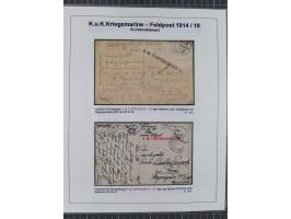 1901/18, Kriegsmarine Schiffspost, reichhaltige Ausstellungs-Sammlung mit über 80 Briefen und Karten, bessere Stücke dabei mi